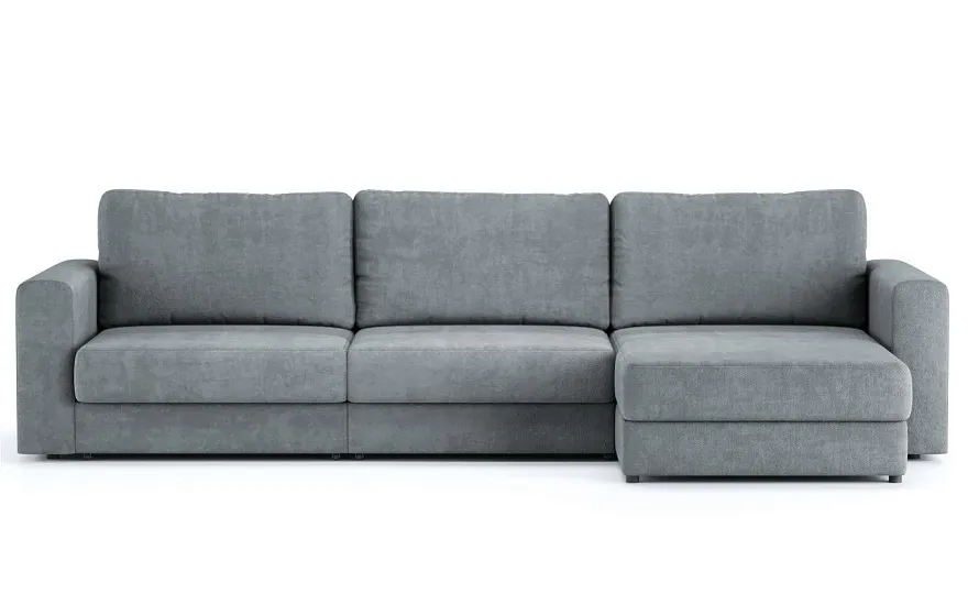 Диван угловой Ларсон 3М Nordic 83 серебристый - 1 Диван угловой Ларсон 3М Nordic 83 серебристый - 1